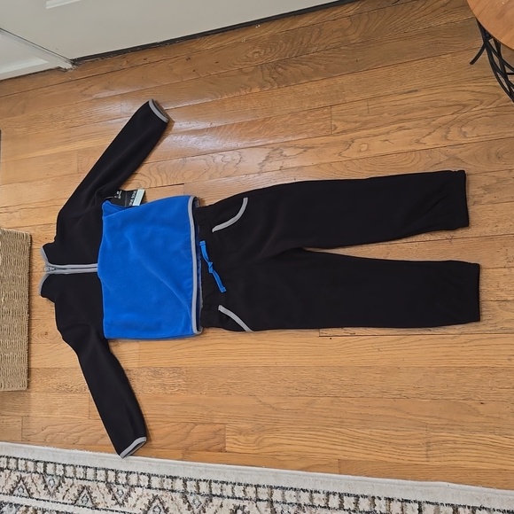 OKIE DOKIE TODDLER BOYS BLUE AND BLACK 2 PIECE FLEECE SET SIZE 4T - Picture 11 of 13